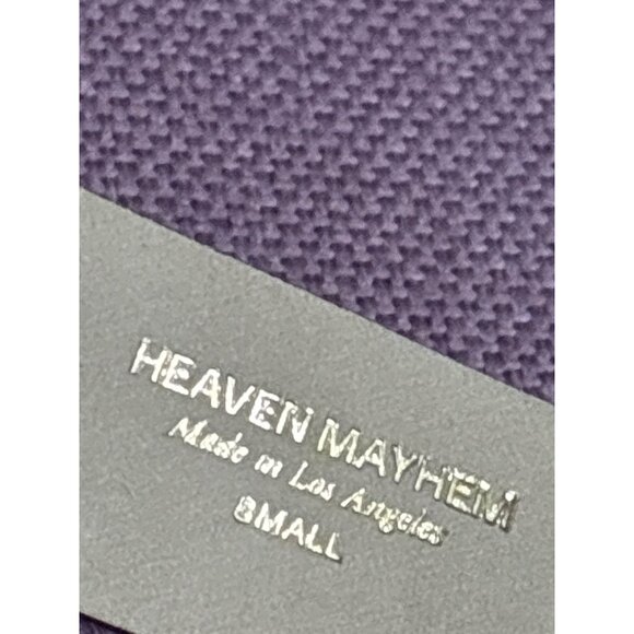 Heaven Mayhem Plate Belt in Gold & Burgundy Small Womens Leather Buckle main image 8